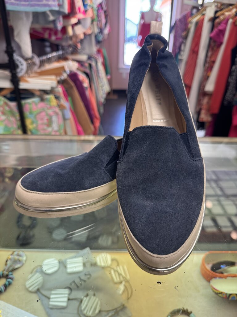 Ron White-GUC Nell Slip On-Blue Suede