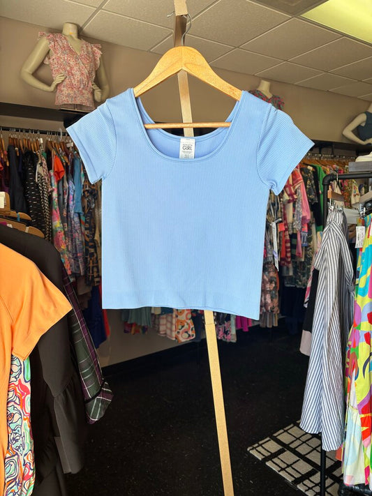 Athleta NWT Ribbed Crop Tee