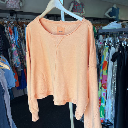Aerie - Cropped Sweatshirt - Orange