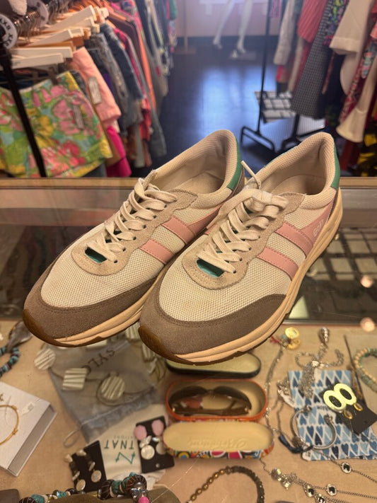 Gola - Jupiter Sneakers in Off White/Rhino/Chalk Pink