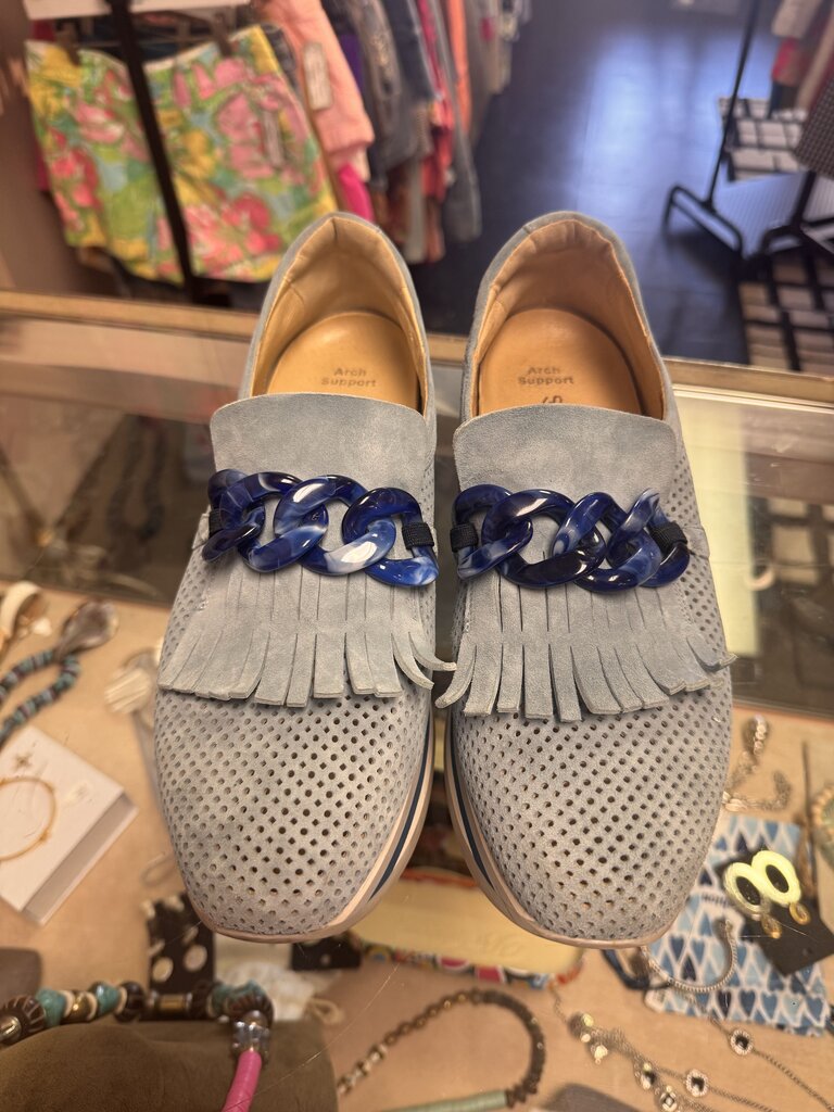 Softwaves - Cadie Wedge Sneakers - Denim Blue