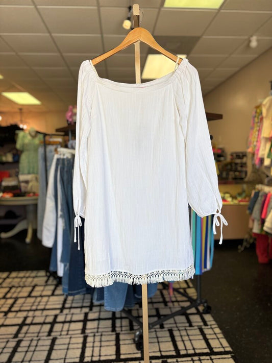 Lilly - NWT - Off Shoulder Adira Dress in Resort White
