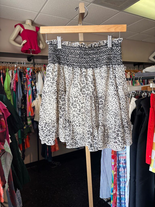 Altar'd - Ruffled Floral Mini Skirt