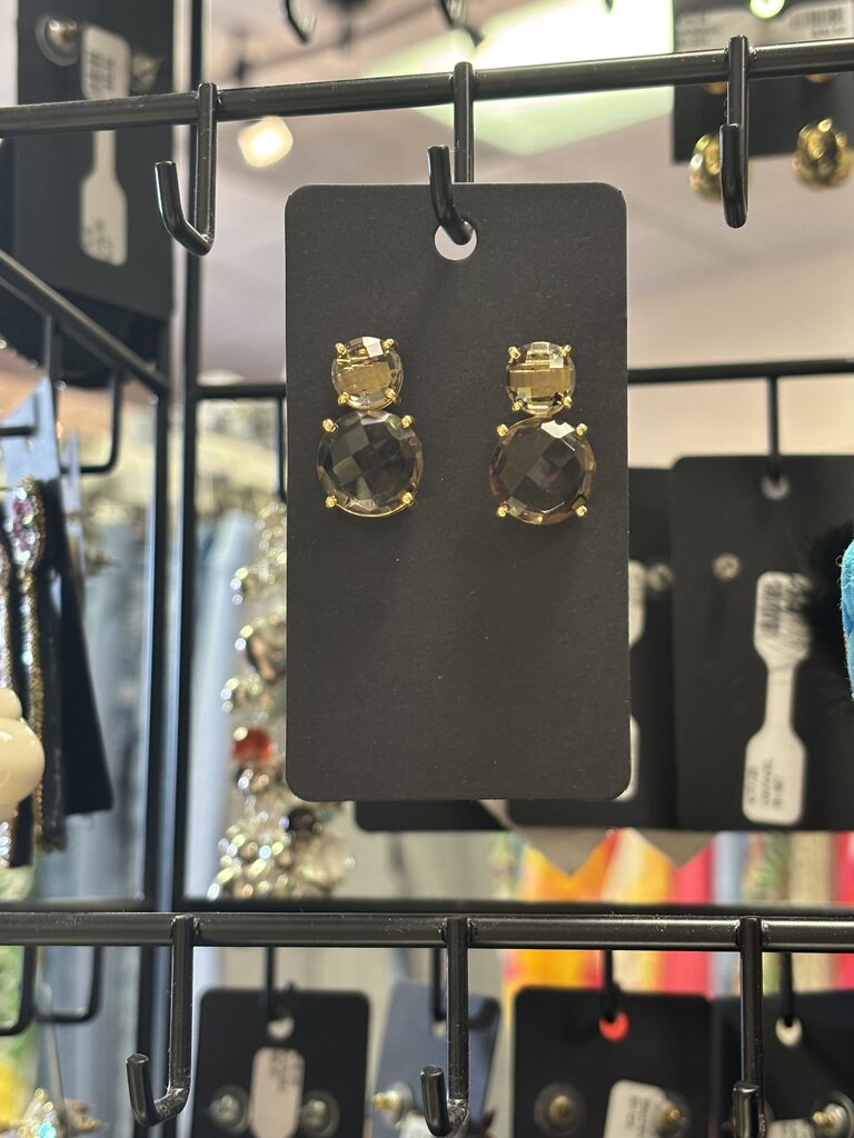 Rhinestone Stud Earrings