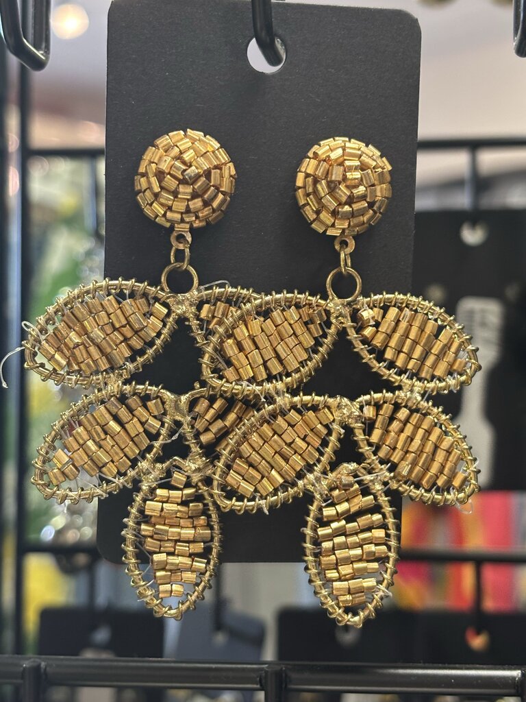Beaded Statement Earrings