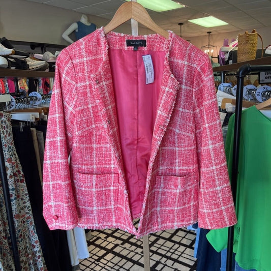 Talbots - Tweed Blazer in Lipstick Pink