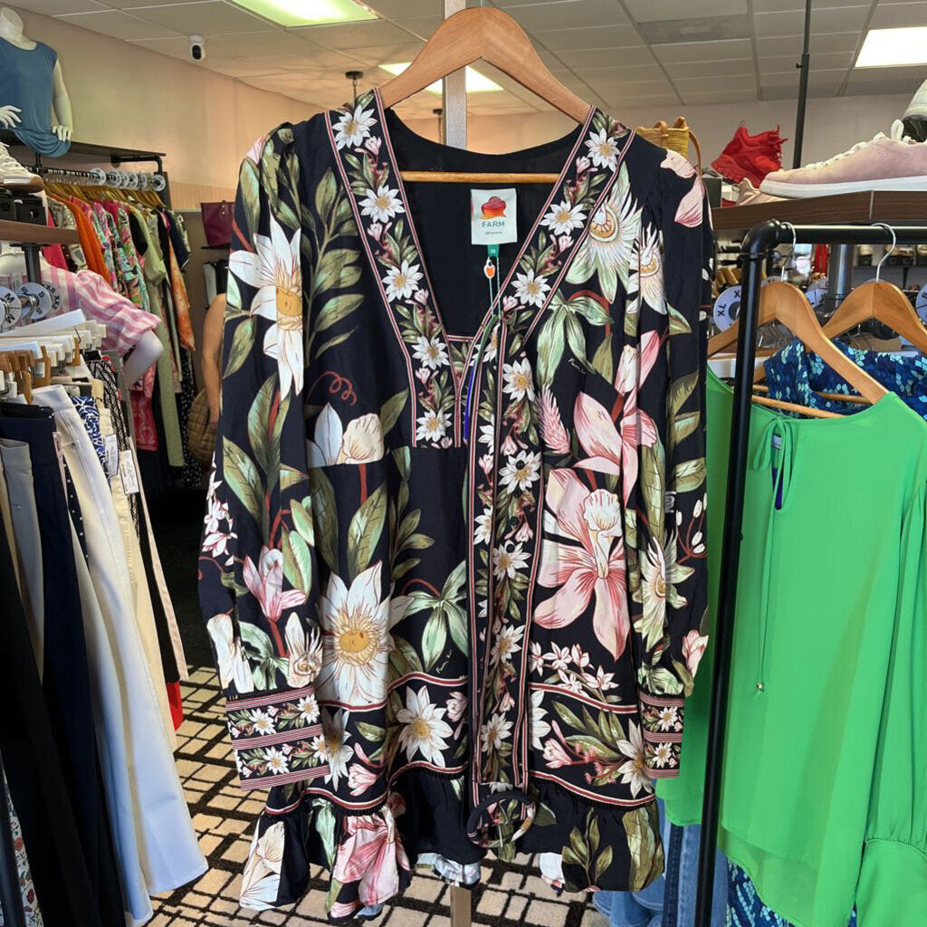 Farm Rio NWT- Surreal Flowers Mini Dress