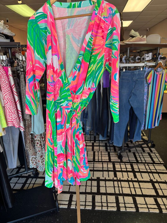Lilly- Emilia Wrap Dress in "Paradise Bound"
