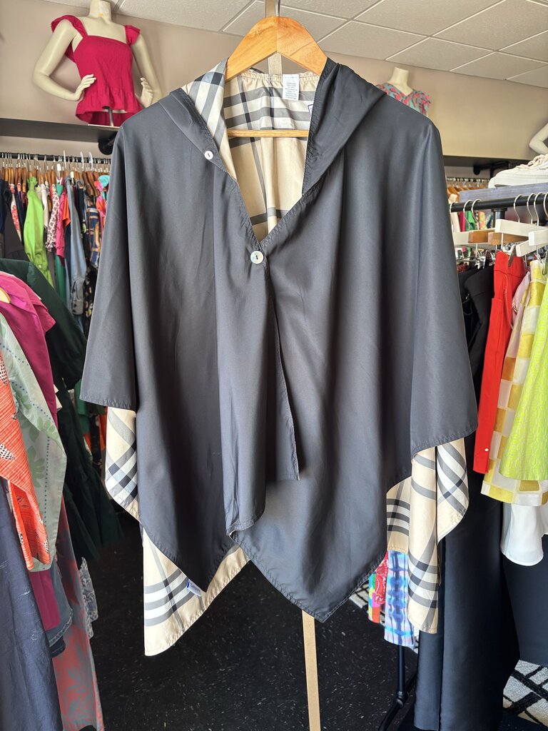 Rainraps - Black & Plaid Rain Wrap Jacket
