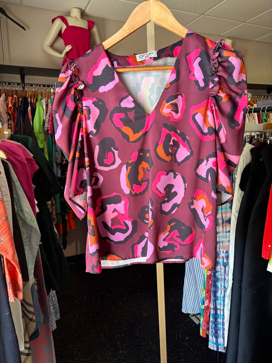 Crosby- Keeva Top in Jungle Queen Print