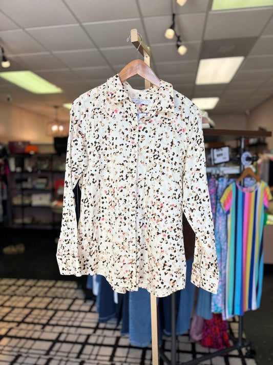 Foxcroft - Button Down in Abstract Print