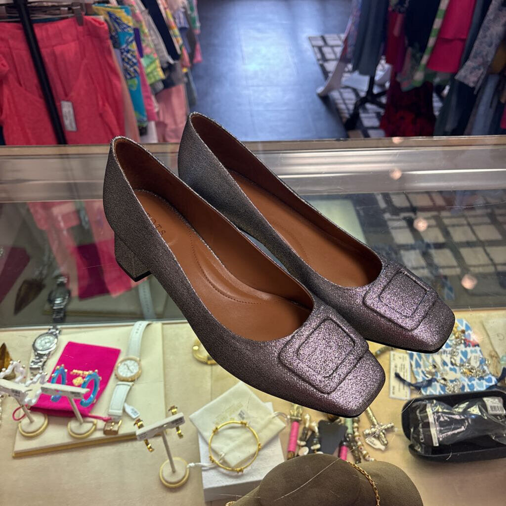 Talbots - Shimmer Block Heel Pumps