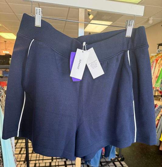 Spanx-NWT- Airpique Shorts in Timeless Navy
