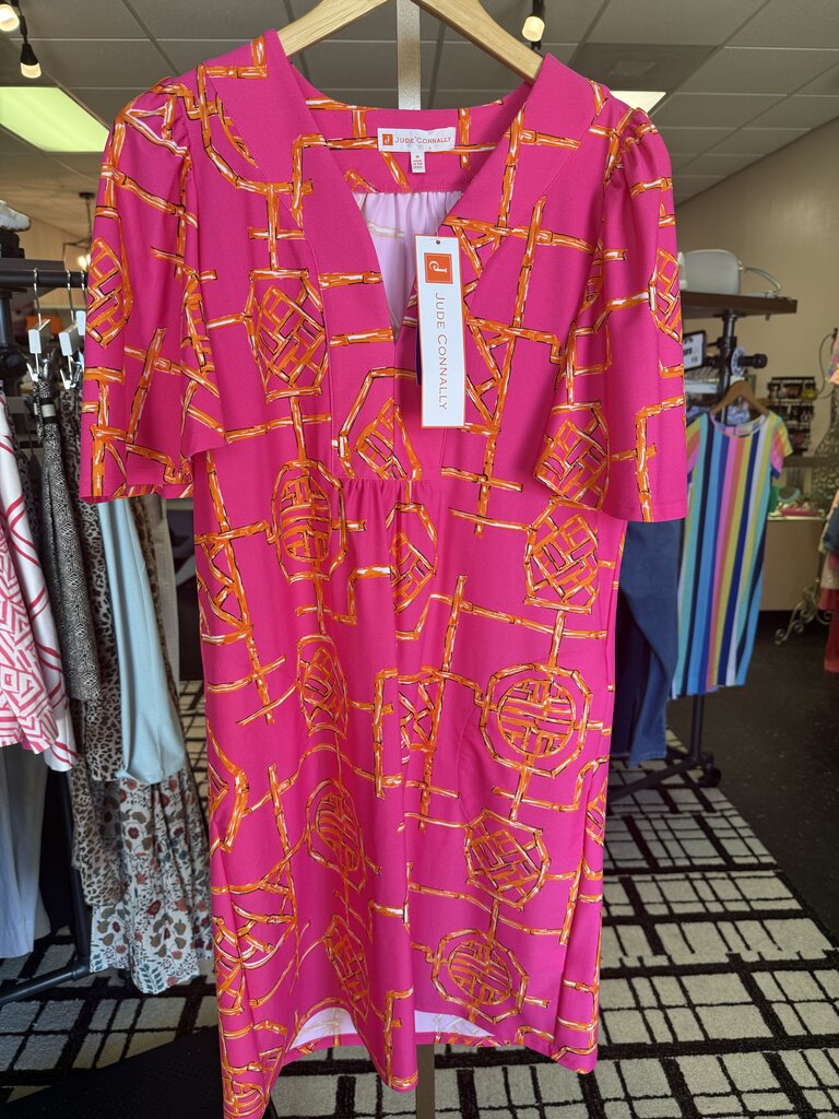 Jude Connally-NWT-Willa Dress in Bamboo Lattice Print