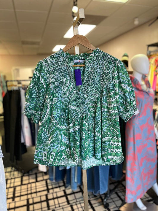 CK Bradley - Cayman Top in Falcon Grass