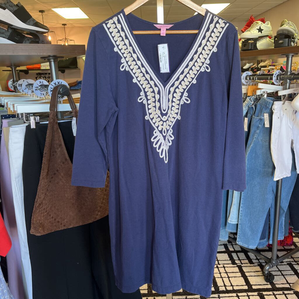 Lilly - Clarkson Dress in True Navy
