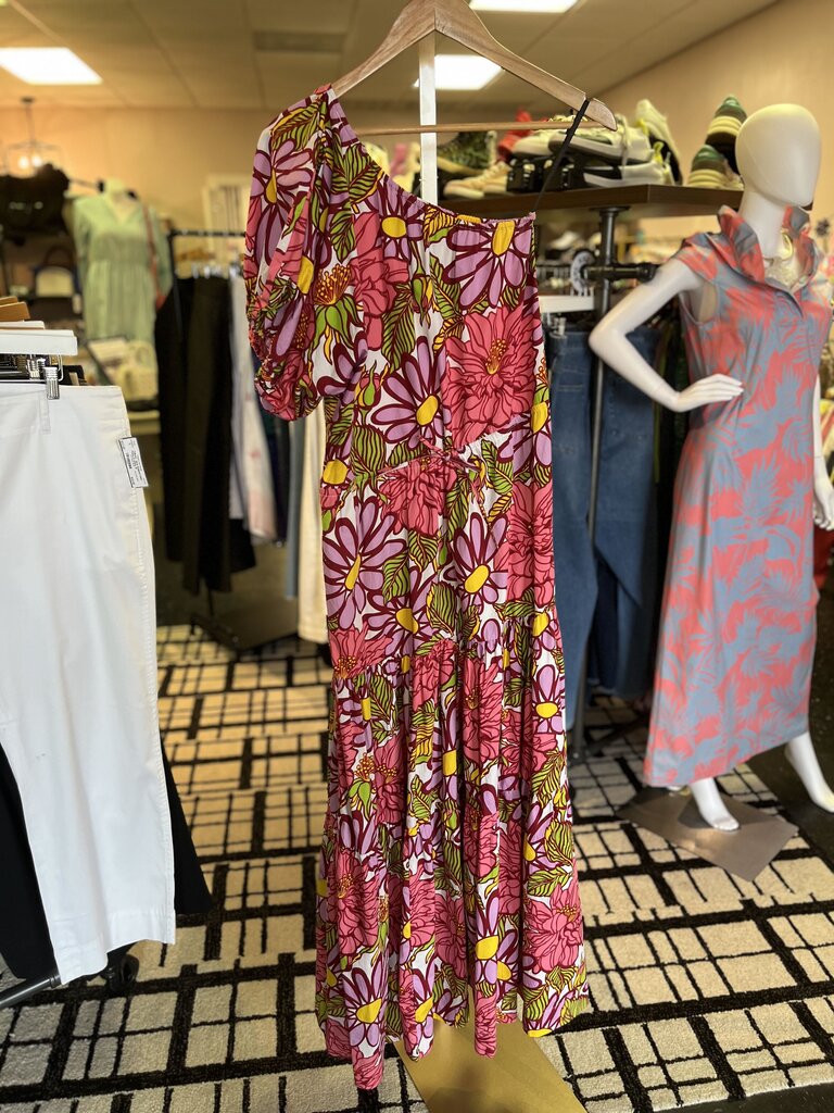 S/W/F - One Shoulder Floral Maxi