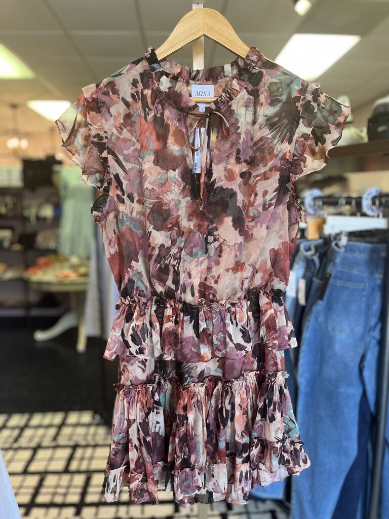 MISA - Lilian Mini Dress in "Floradream" Print