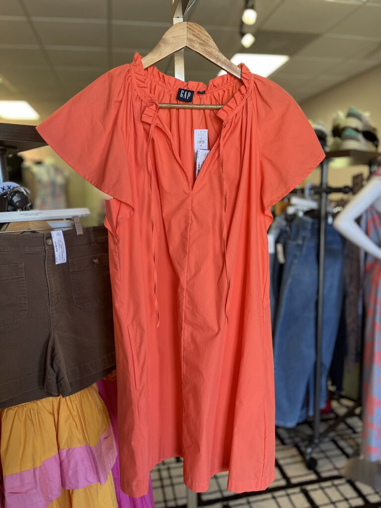 Gap - NWT - Ruffle Neck Mini Dress
