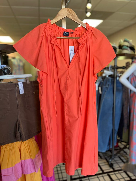 Gap - NWT - Ruffle Neck Mini Dress