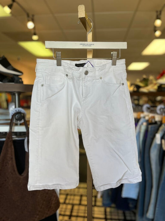 Banana Republic - White Denim Bermuda Shorts