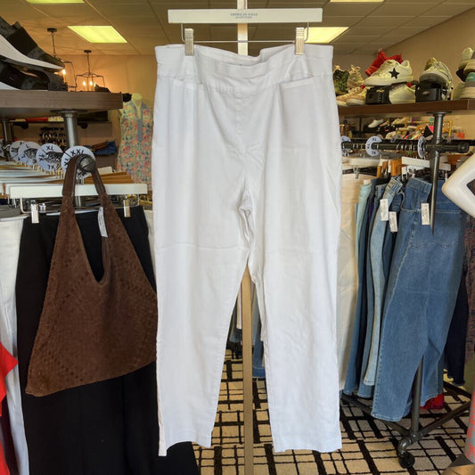 Talbots - Pull On Pants - White