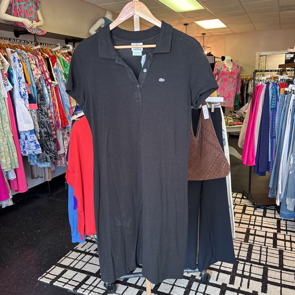 Lacoste - Piqué Polo Dress - Black