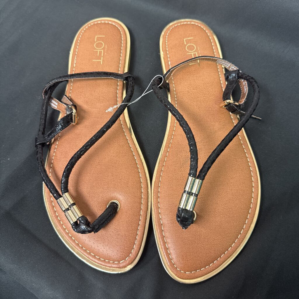 LOFT NWT - Black Strappy Sandals