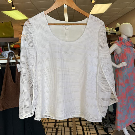 Anna Cate NWT Lexi Stripe Top - White