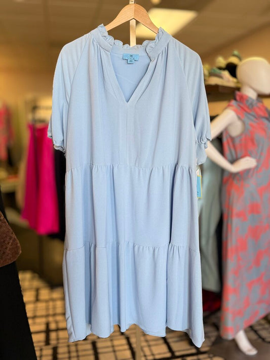Cece - NWT - Blue Tiered Dress