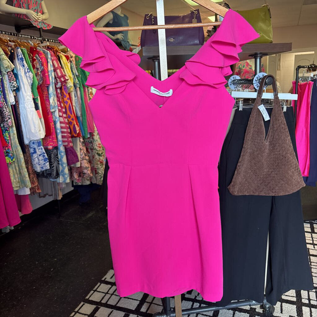 Amanda Uprichard - Gimlet Dress in Hot Pink