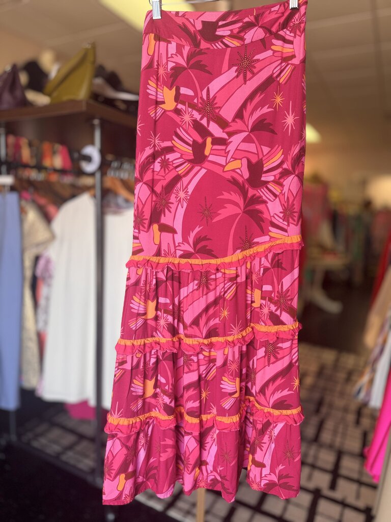 Farm Rio - Tropical Print Maxi Skirt