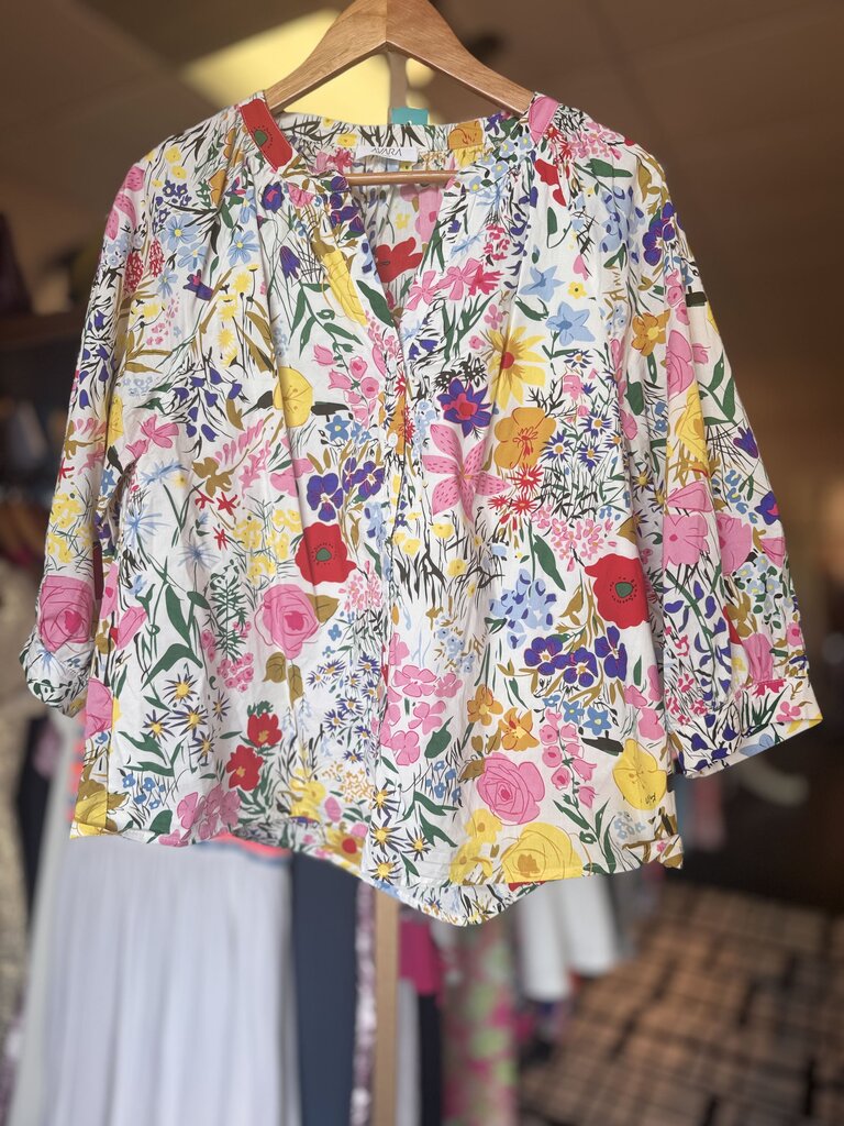 Avara - Floral Button Down Top