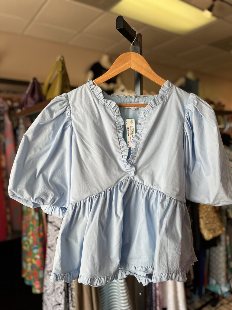 Endless Rose - Puff Sleeve Babydoll Top