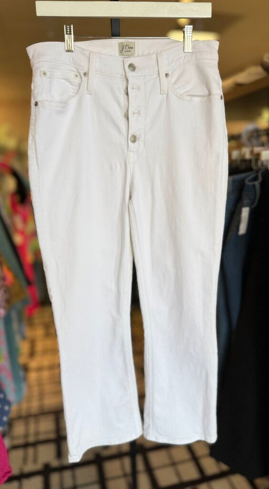 J.Crew - 10" Billie Boot Crop - White