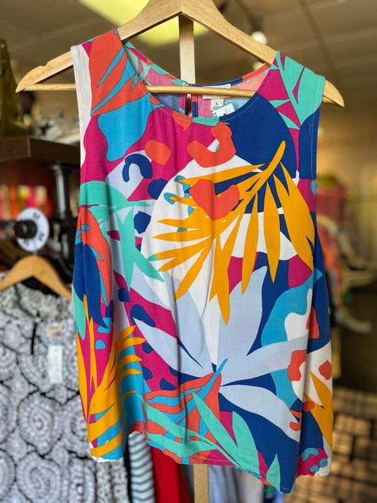 J. Crew - Tropical Print Tank