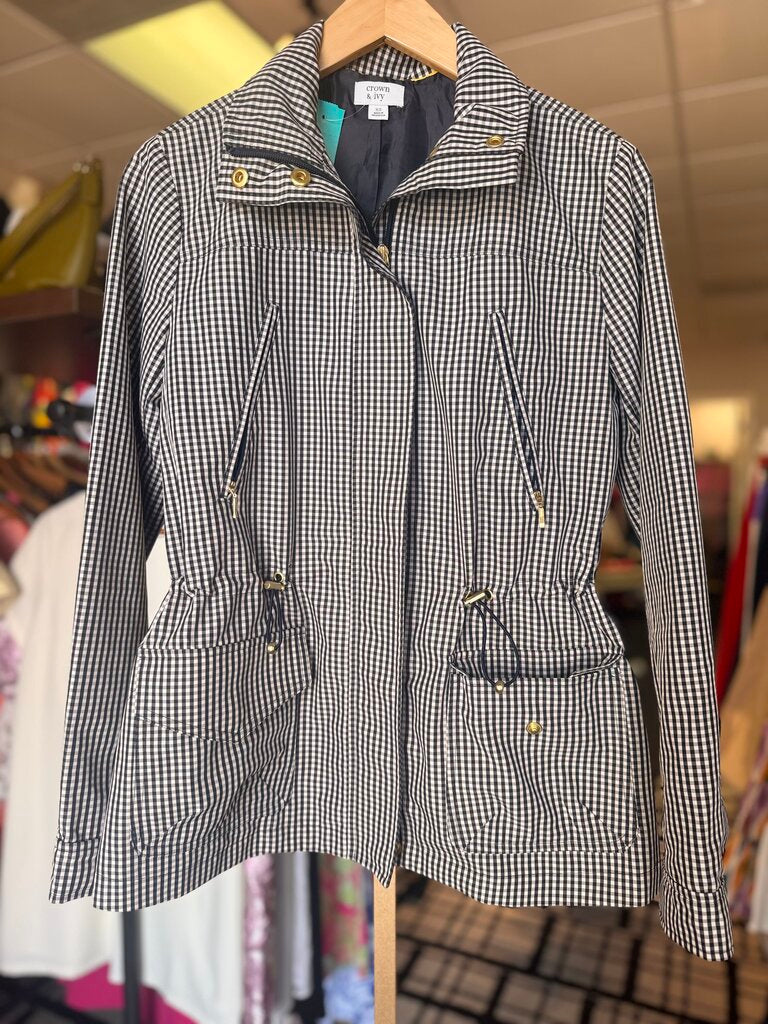 Crown & Ivy- Gingham Jacket