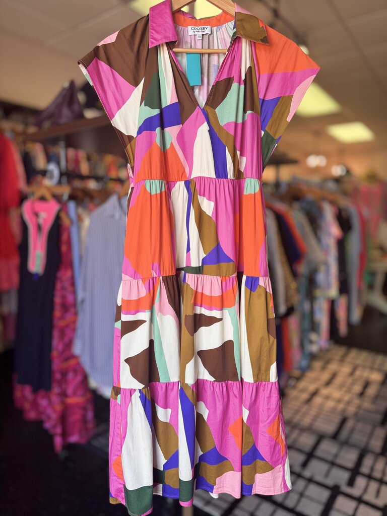 Crosby by Mollie Burch - Watson Dress in Shape Shifter Print