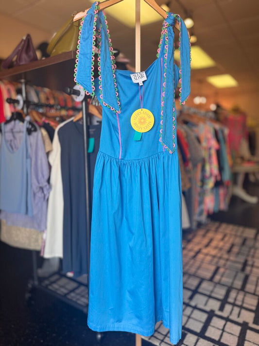Alden Adair NWT - Kate Midi Dress in Rivera Blue