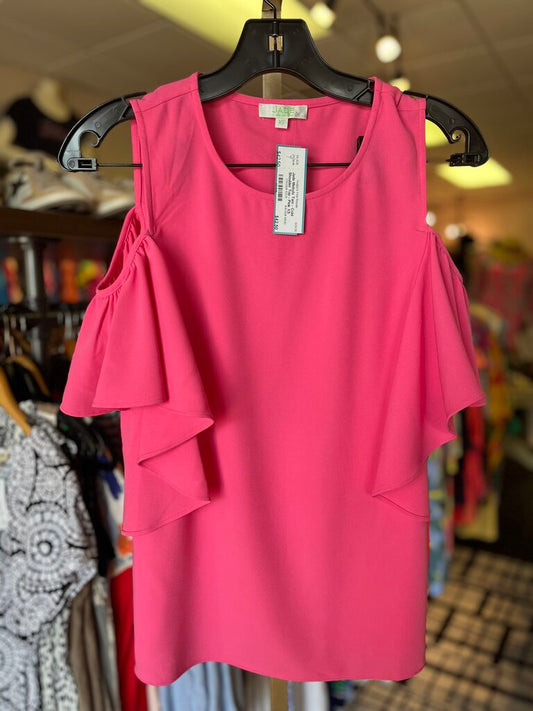 Jade Melody Tam - Cold Shoulder Top - Pink