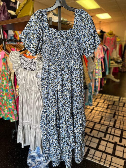 English Factory - Floral Puff Sleeve Maxi Dress