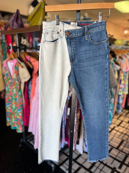 AO.LA - Two Tone Boyfriend High Rise Jeans