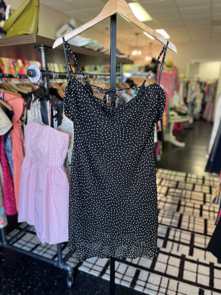 Et Clet - NWT - Dotted Mini Dress - Black