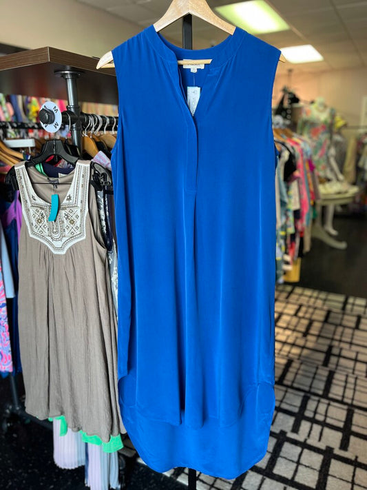 L'Agence - 100% Silk Midi Dress - Royal Blue