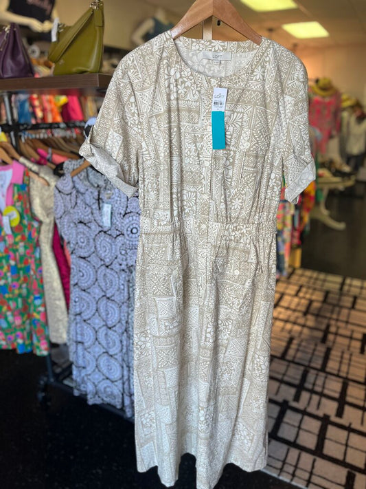 LOFT - Button Down Shirt Dress in Floral Print