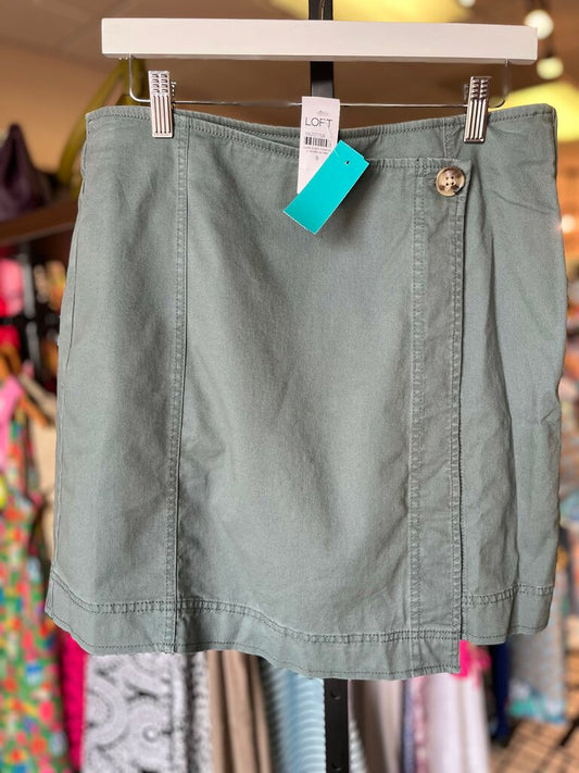 LOFT - NWT - Crossover Skirt - Olive