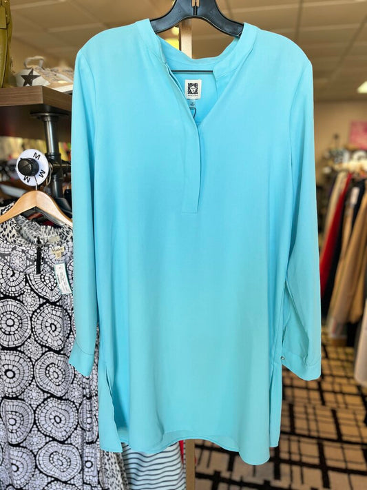 Anne Klein - NWT LS Tunic - Blue