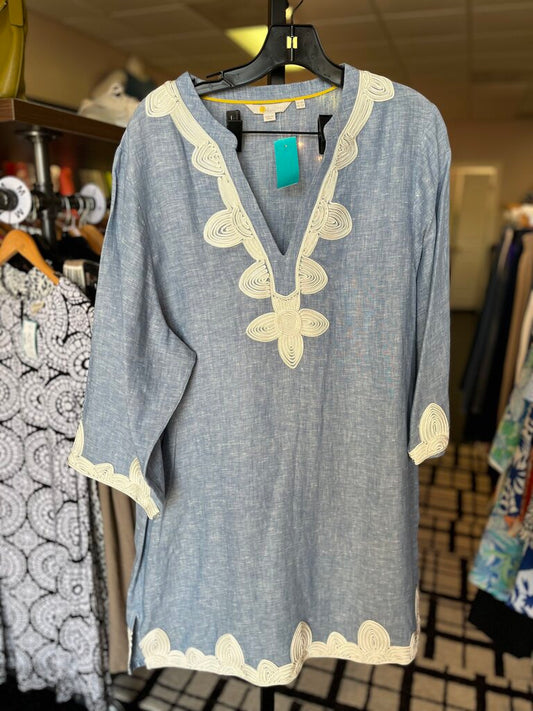 Boden - V-Neck Chambray Dress