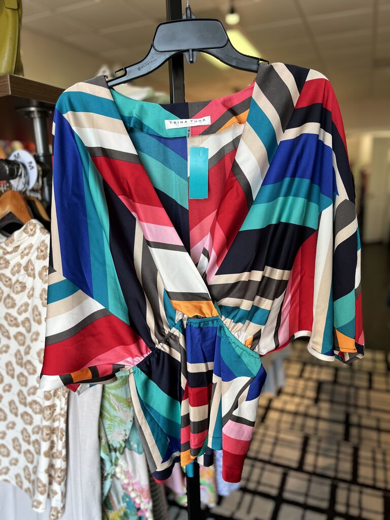 Trina Turk - Bridges Top in Geometric Print