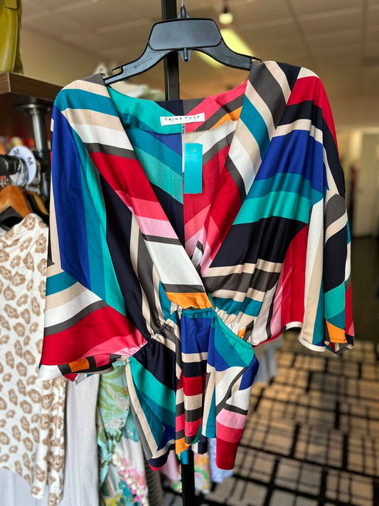 Trina Turk - Bridges Top in Geometric Print